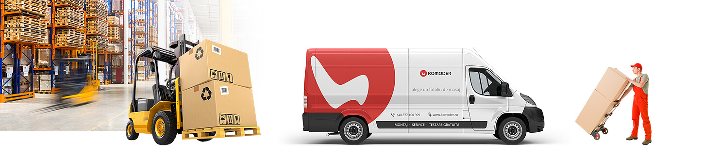 Depozitare, Transport Gratuit și Montaj prin Komoder