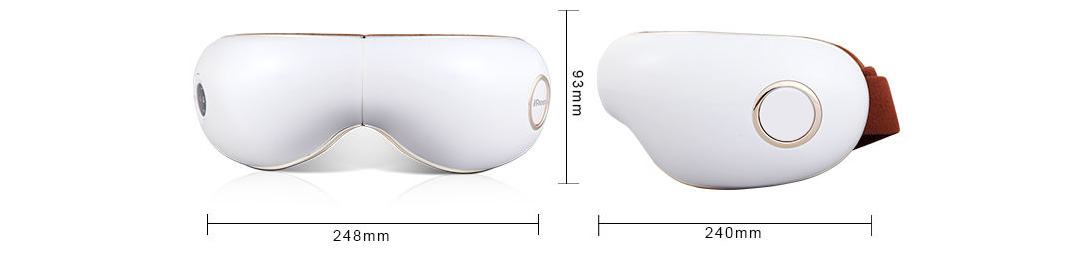 Dimensiunile aparatului de masaj pentru ochi Komoder C58